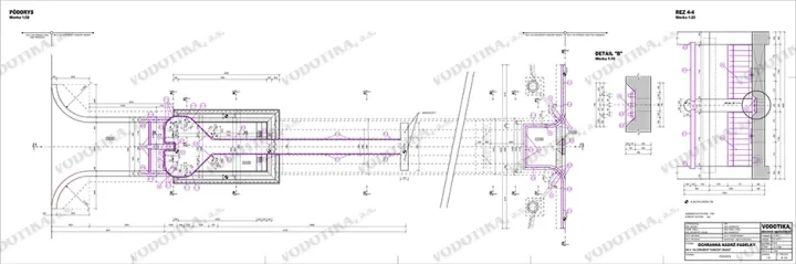 Ochranná nádrž Padelky – Obr. 2 - podorys