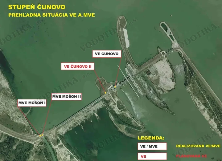 VE Čunovo II. – Obr. 1 - situácia