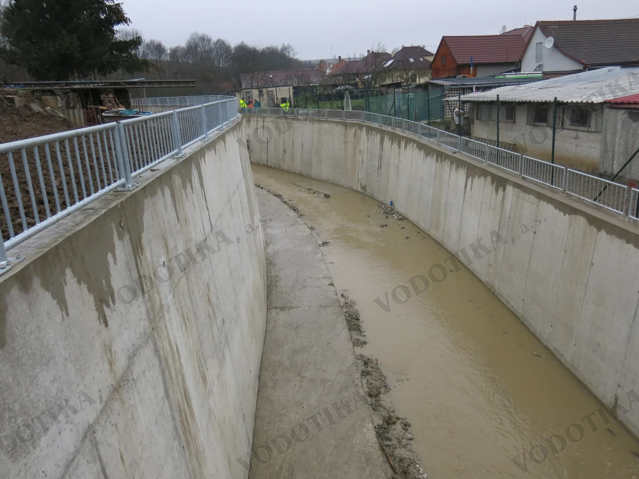 Turá Lúka – úprava kapacity Myjavy v rkm 66,83 – 70,10 – Obr. 19 - po výstavbe (december 2015)