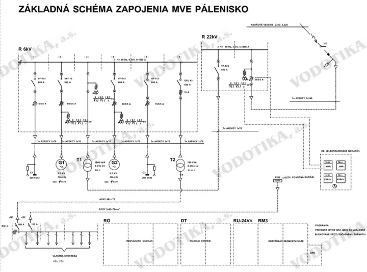 MVE Pálenisko – Obr. 6 - schema
