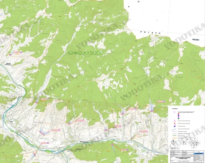 Štúdia odtokových pomerov v povodí Kysuce – Obr. 11 - situácia K