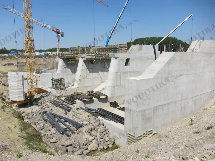 Vodné dielo Želiezovce – Obr. 3 - pocas vystavby