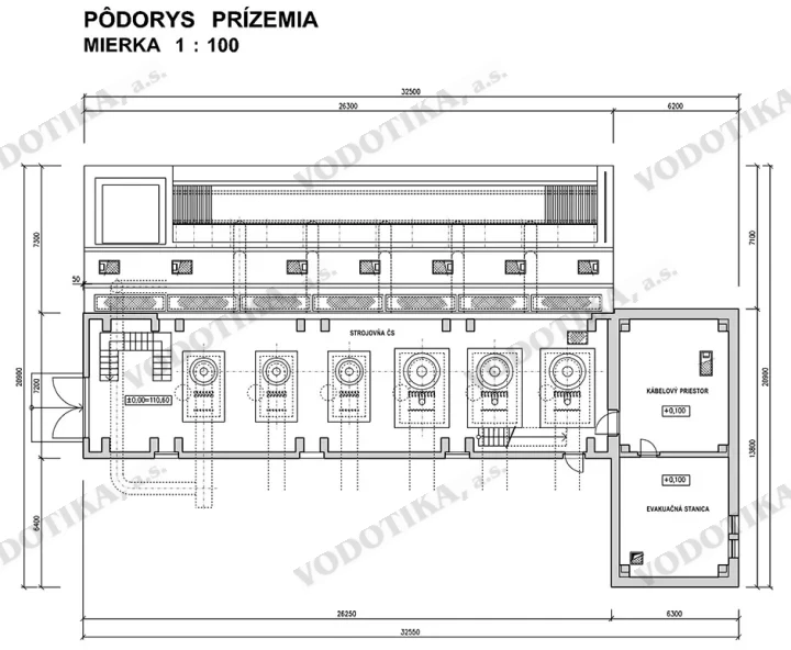 Čerpacia stanica Viničné – Obr. 1 - podorys