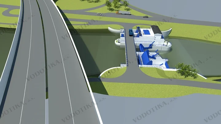 MVE Švošov – Obr. 5 - vizualizacia