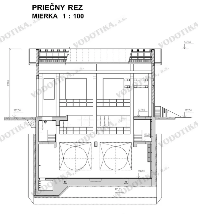 MVE Nová Dedinka – Obr. 6 - priecny rez