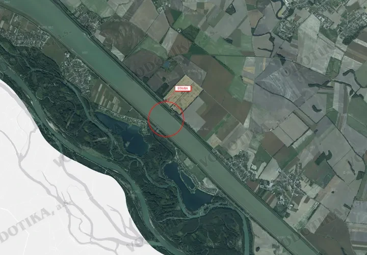 Gabčíkovo – posúdenie možnosti prepravy cez priepust v km 4,0 – Obr. 1 - situácia
