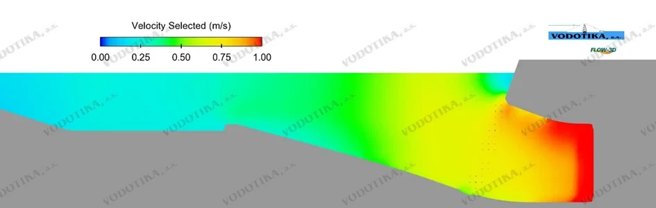MVE Týnec nad Labem – matematický výpočet – Obr. 10