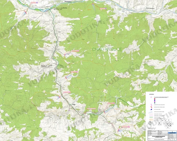 Štúdia odtokových pomerov v povodí Kysuce – Obr. 13 - situácia M