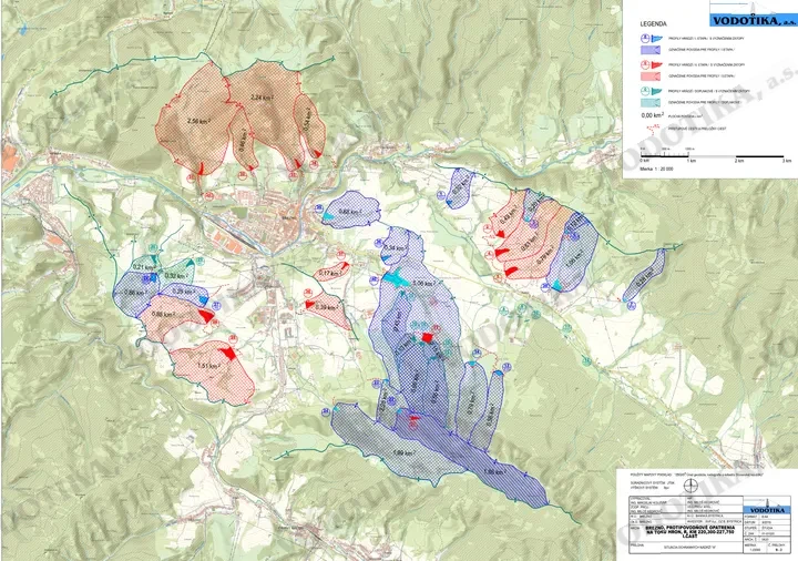 Brezno – protipovodňové opatrenia na rieke Hron – Obr. 1 - situácia ochranných nádrží A