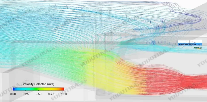 MVE Týnec nad Labem – matematický výpočet – Obr. 2