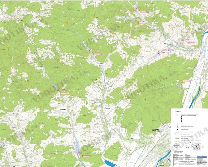 Štúdia odtokových pomerov v povodí Kysuce – Obr. 16 - situácia P