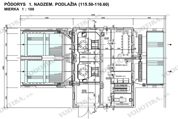 MVE Veľké Blahovo – Obr. 6 - podorys