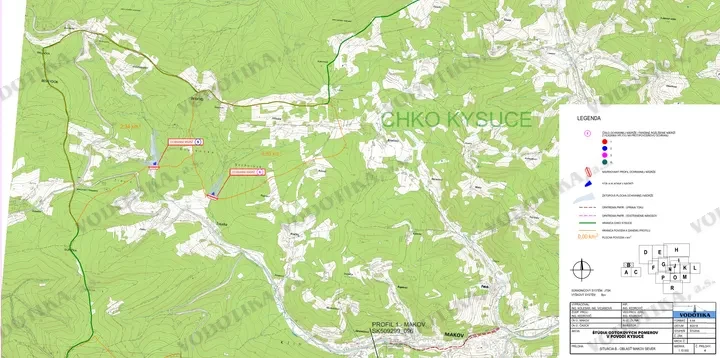 Štúdia odtokových pomerov v povodí Kysuce – Obr. 2 - situácia B