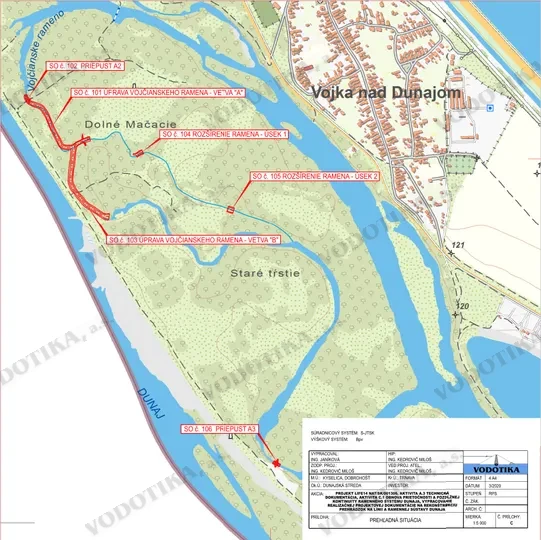 Obnova prietočnosti a pozdĺžnej kontinuity ramenného systému Dunaja – Obr. 1 - situácia