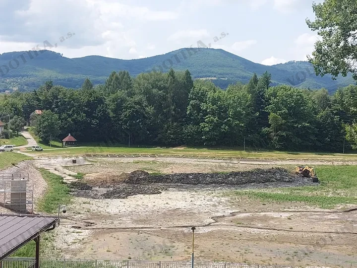 Rekonštrukcia - Tajch Nová Baňa – Obr. 6 - počas výstavby (júl 2024)