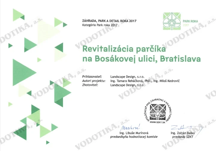 Parčík Bosákova – Obr. 1 - titul