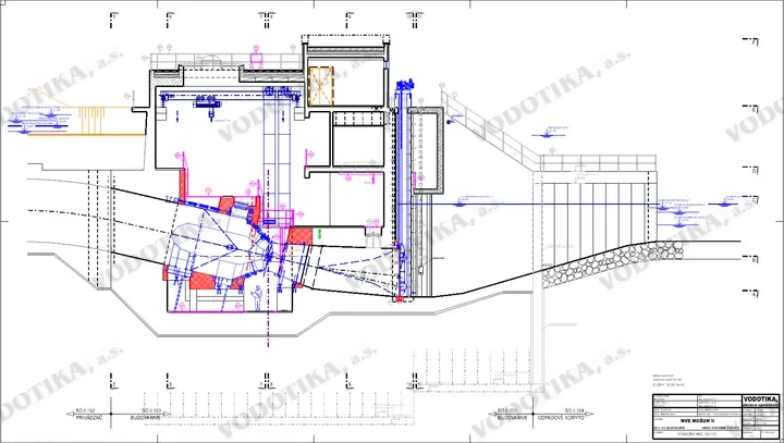 MVE Mošon II. – Obr. 3 - rez