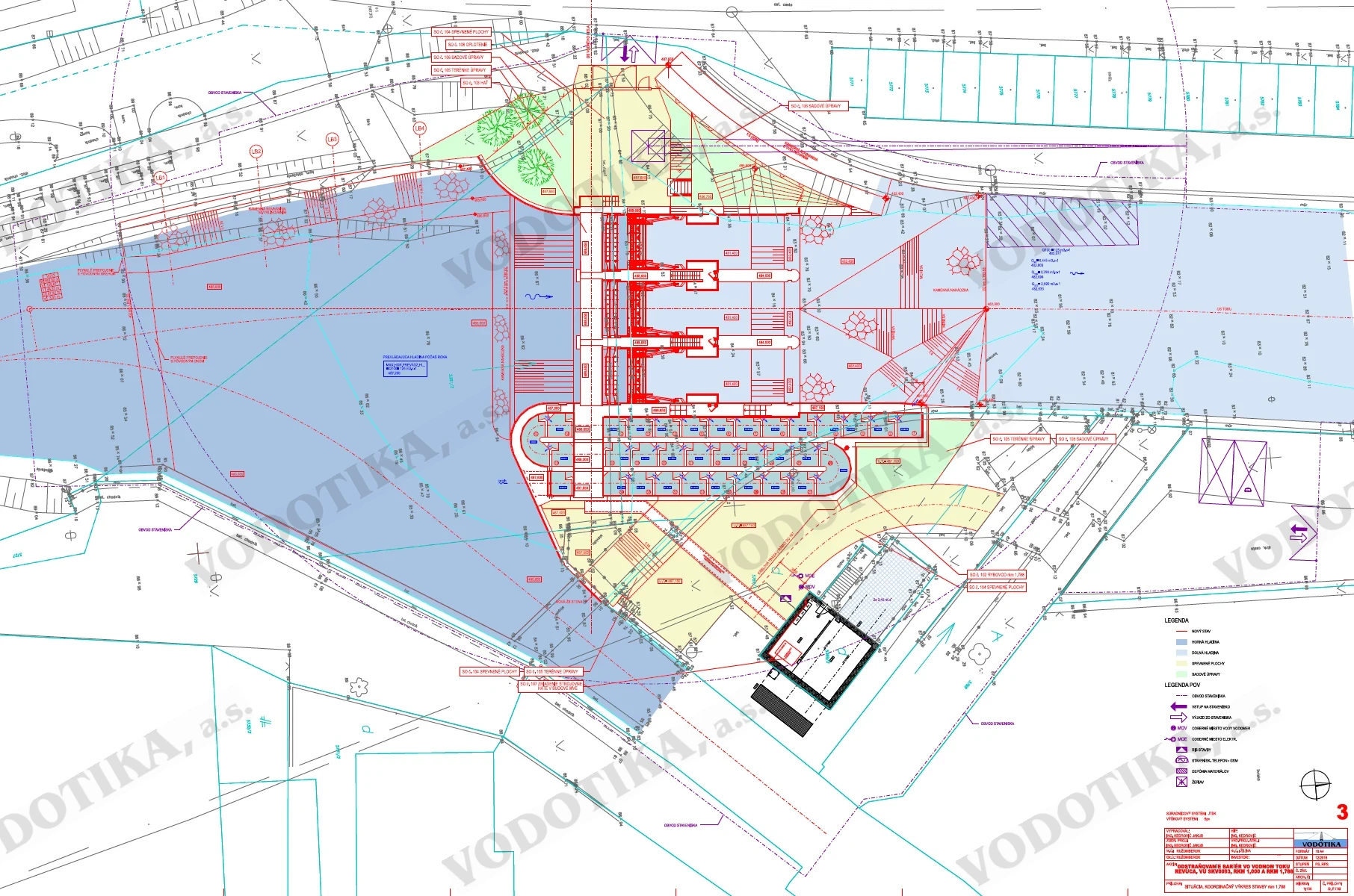 Odstraňovanie bariér vo vodnom toku Revúca – Obr. 2 - pôdorys 1