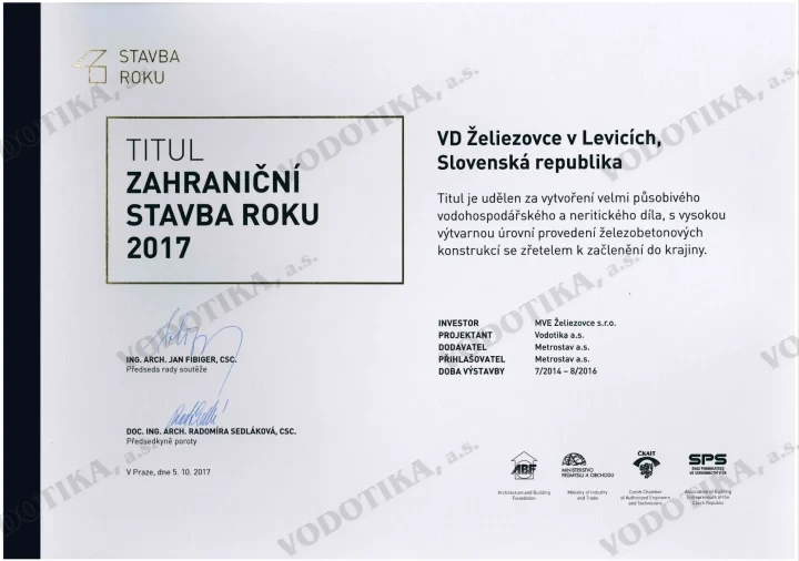VD Želiezovce – Obr. 1 - titul