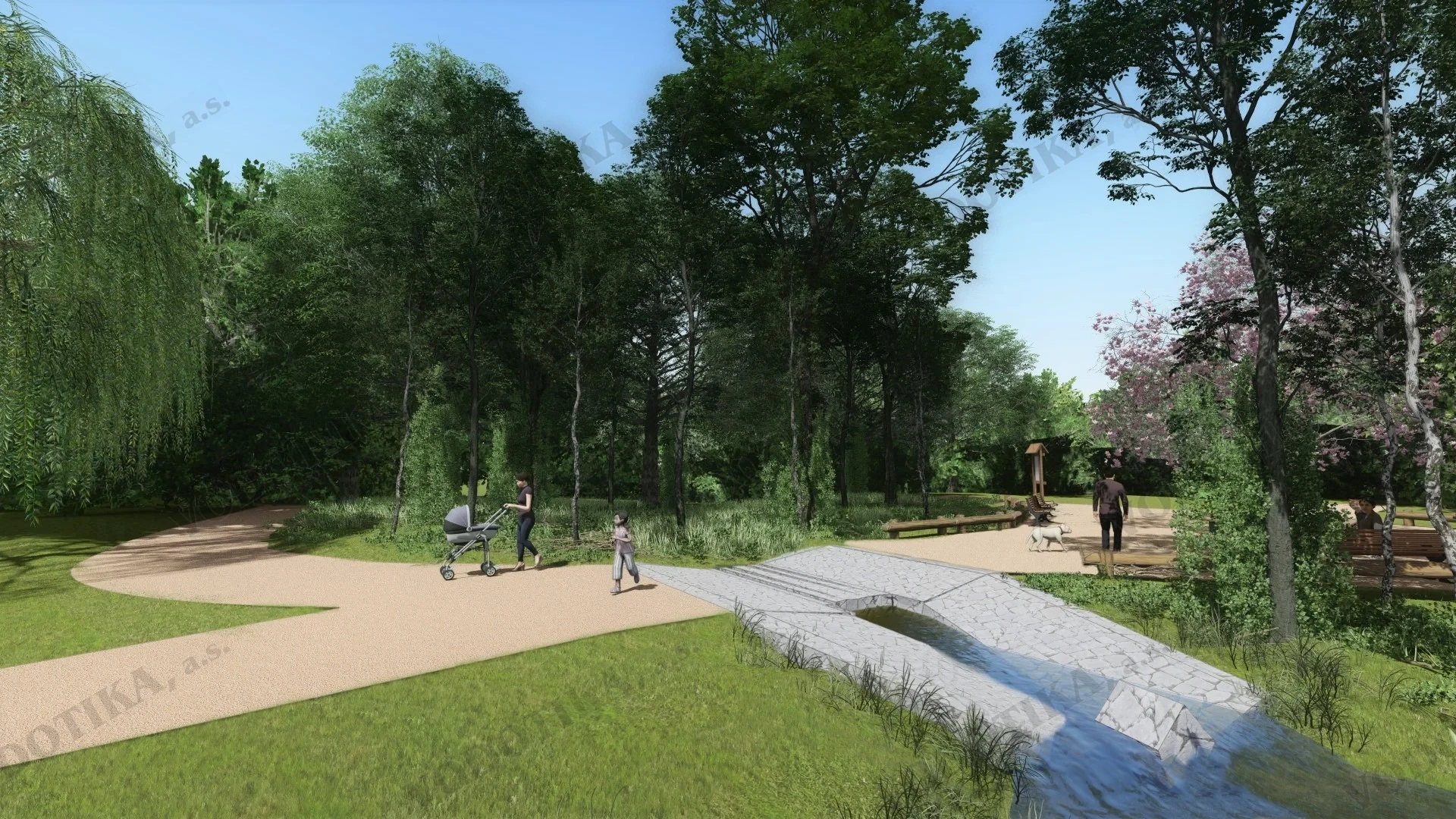 Zachovanie a predĺženie životnosti mokrade v chránenom areáli Horský park – Obr. 4 - vizualizácia