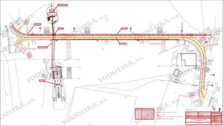 VD Ludkovice, sanácia vlnolamu a piliera od lávky – Obr. 2 - situácia podrobná