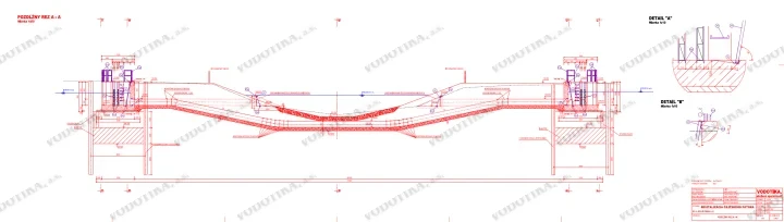 Revitalizácia Čiližského potoka – Obr. 6 - pozdlzny rez