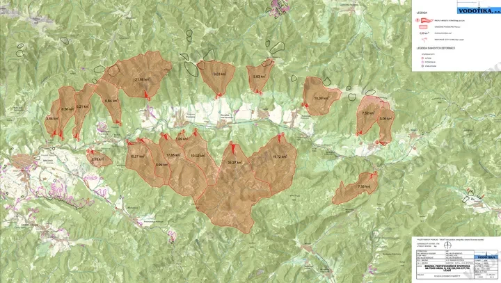 Brezno – protipovodňové opatrenia na rieke Hron – Obr. 2 - situácia ochranných nádrží B